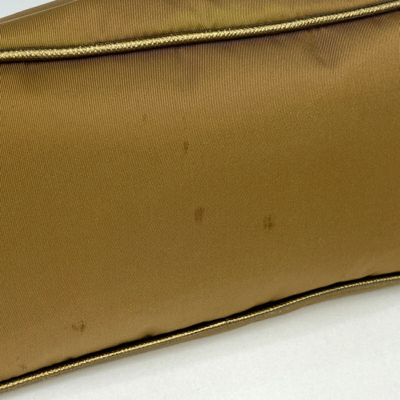 Prada Shoulder Mini Metallic Bag Nylon Brown - Picture 1 of 8